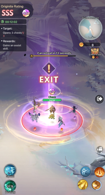Waiting for exit at portal with 15 seconds cooldown